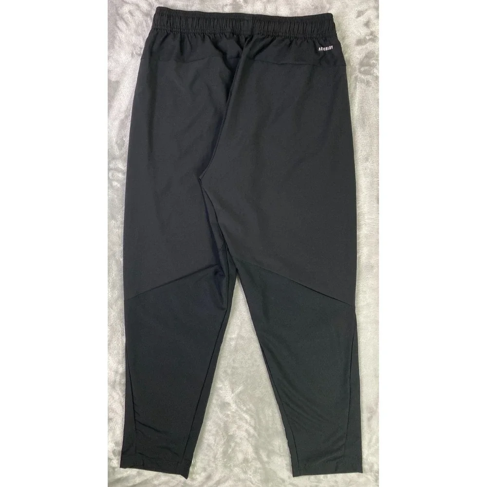 Adidas Aeroready Training Pants Men's M Black Nylon Athletic Joggers Lightweight